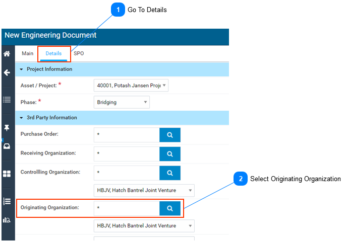 Create a Document for Another Organization