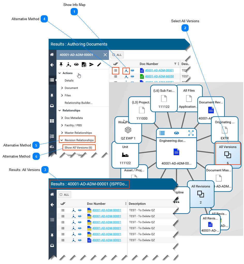 Display Document Versions